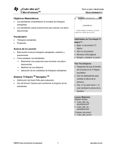 Summary of lesson - Texas Instruments