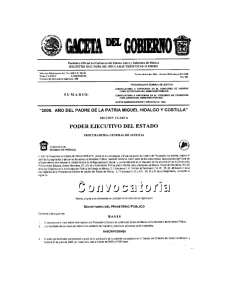 Periódico Oﬁcial del Gobierno del Estado Libre y Soberano de