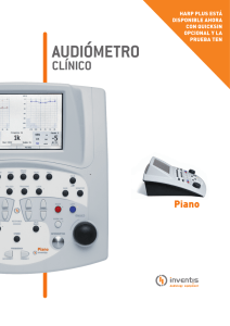 Spanish Piano Clinical Audiometer Specifications
