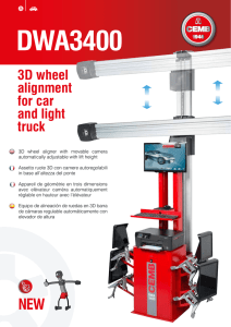 3D wheel alignment for car and light truck