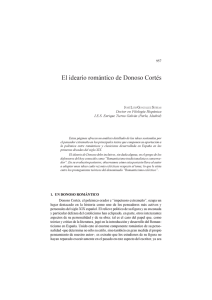 El ideario romántico de Donoso Cortés