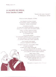 LA MUERTE DE OFElIA Irene Sanchez Camón
