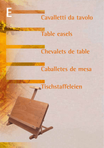 Cavalletti da tavolo Table easels Chevalets de table
