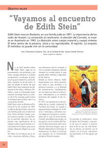 Vayamos al encuentro de Edith Stein