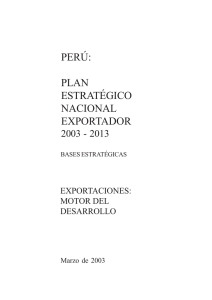 perú: plan estratégico nacional exportador