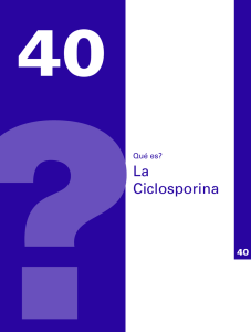 La Ciclosporina