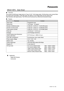 MN34110PA Data Sheet - Panasonic Corporation