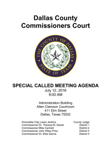 Dallas County Commissioners Court