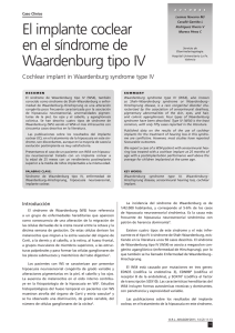 El implante coclear en el síndrome de Waardenburg tipo IV