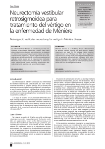 Neurectomía vestibular retrosigmoidea para tratamiento del vértigo