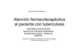 Atención farmacoterapéutica al paciente con tuberculosis