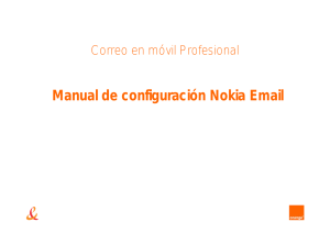 Manual de configuración Nokia Email