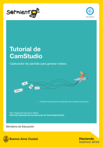 Tutorial de CamStudio - Catálogo de Software Libre