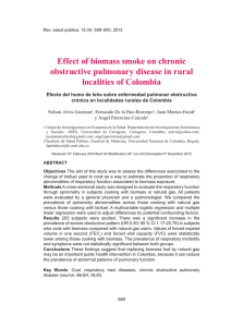 Effect of biomass smoke on chronic obstructive pulmonary disease
