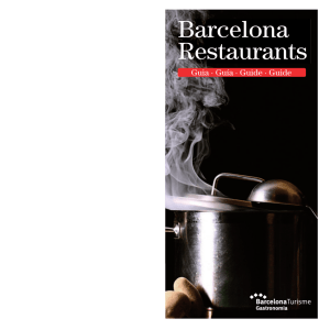Barcelona Restaurants - Professionals Turisme de Barcelona