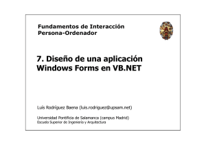 Tema 7. Diseño de una aplicación Windows Forms en VB. NET