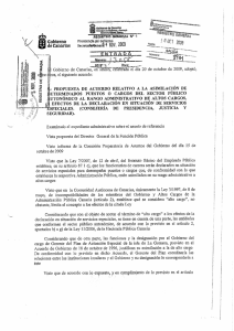 Acuerdo del Gobierno de 20 de octubre de 2009