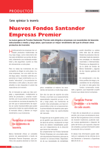 Nuevos Fondos Santander Empresas Premier