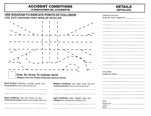 accident conditions (condiciones del accidente) detai ls