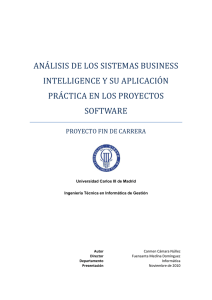 Análisis de los sistemas Business Intelligence - e