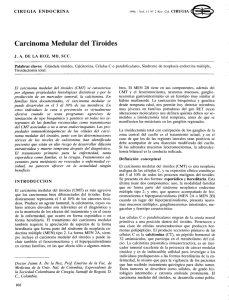 Carcinoma Medular del Tiroides - Asociación Colombiana de Cirugía