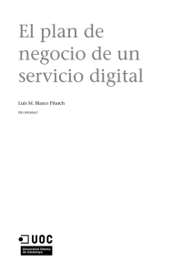 El plan de negocio de un servicio digital