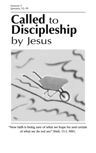 Called to Discipleship
