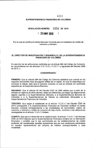 Resolución 0334 - Superintendencia Financiera de Colombia