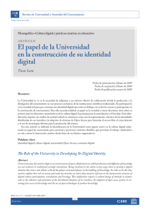 El papel de la Universidad en la construcción de su identidad digital