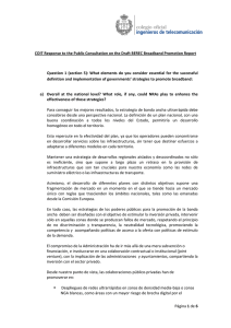 Página 1 de 6 COIT Response to the Public Consultation on