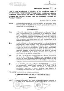&ldquo;POR LA CUAL SE APRUEBA EL FORMATO N&ordm; 36: DISENO DE