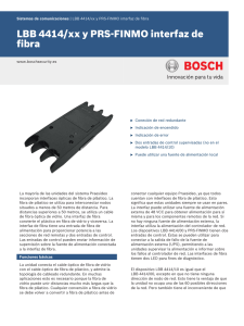 LBB 4414/xx y PRS‑FINMO interfaz de fibra
