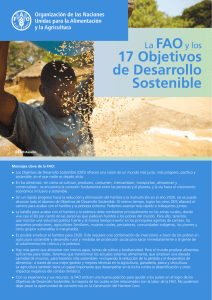 La FAO y los 17 Objetivos de Desarrollo Sostenible