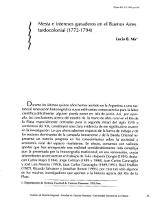 Mesta e intereses ganaderos en el Buenos Aires tardocolonial