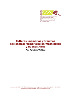 Culturas, memorias y traumas nacionales