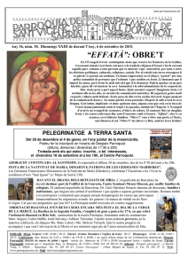 “effatà”: obre`t - Sant Vicenç de Sarrià