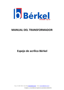 Manual Del Transformador