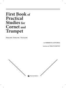 First Book of Practical Studies for Cornet and Trumpet