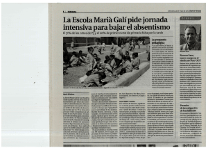 La Escola Maria Galí pide jornada