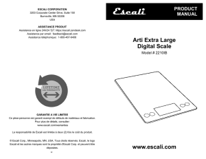 Arti Extra Large Digital Scale www.escali.com