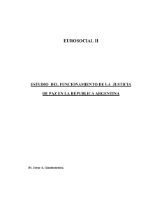 eurosocial ii estudio del funcionamiento de la justicia de paz en la