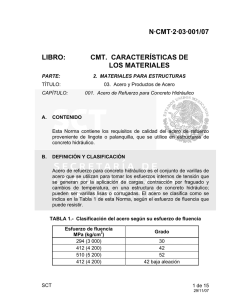 N·CMT·2·03·001/07 LIBRO: CMT. CARACTERÍSTICAS DE LOS
