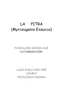 LA PITRA (Myrceugenia Exsucca)