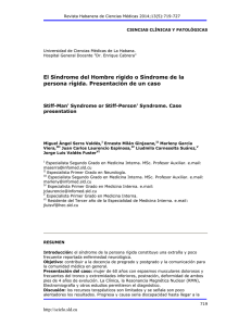 El Síndrome del Hombre rígido o Síndrome de la persona rígida