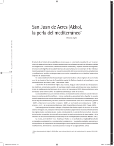 San Juan de Acres (Akko), la perla del mediterráneo*