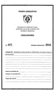 As. N   077-16 - legislatura de tierra del fuego