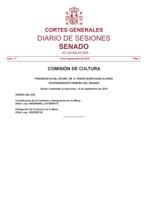 Diario de Sesiones de Comisión de Cultura