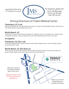 Driving Directions to Trident Medical Center