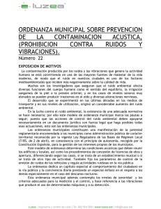 Ordenanza ruidos y vibraciones Canet d´En Berenbuer