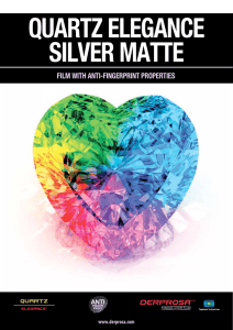 quartz elegance silver matte film with anti